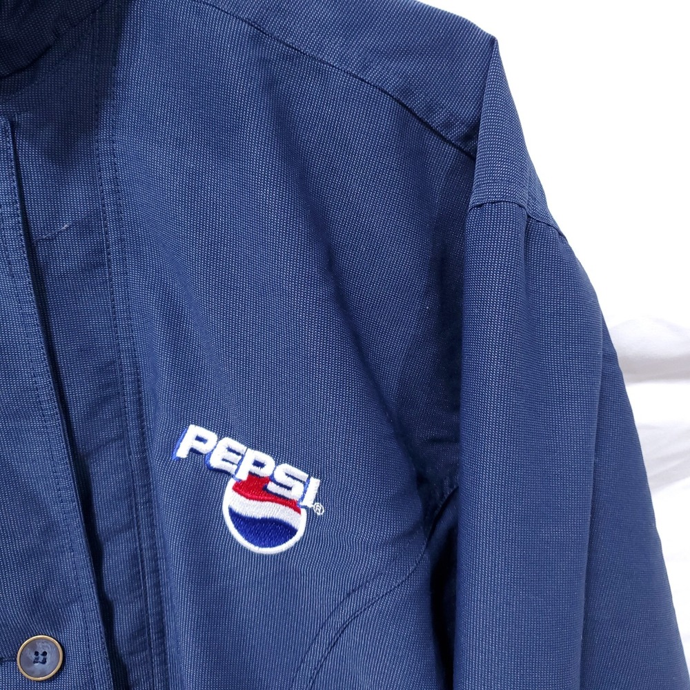 Vintage Pepsi Embroidered Women's‎ Nylon Lightweight Windbreaker Jacket XL - Picture 2 of 13